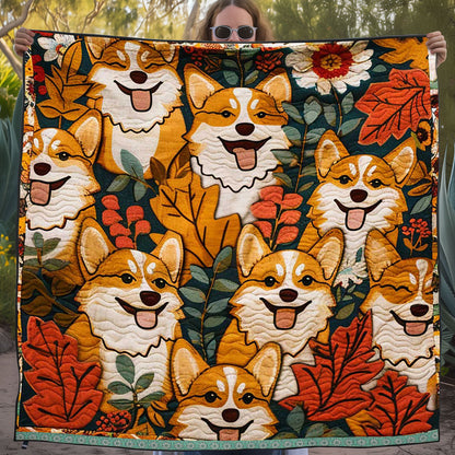 Cute Corgi WJ1309001CL Quilt