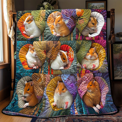 Baby Hamster Flower WP2008001CL Quilt