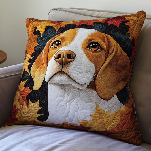 Beagle Autumn WX2001101CL Quilt Pillow Case