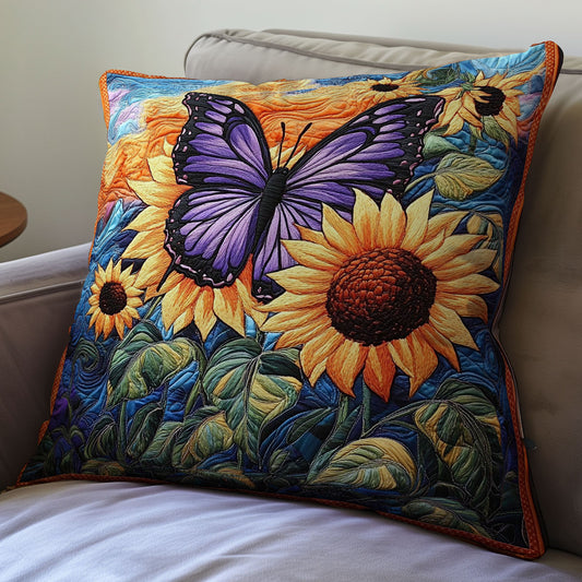 Butterfly Sunflower WX2001120CL Quilt Pillow Case
