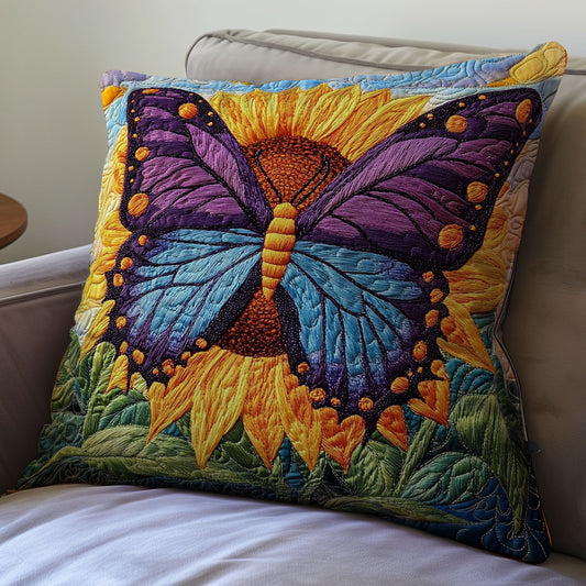Butterfly Sunflower WX2001119CL Quilt Pillow Case