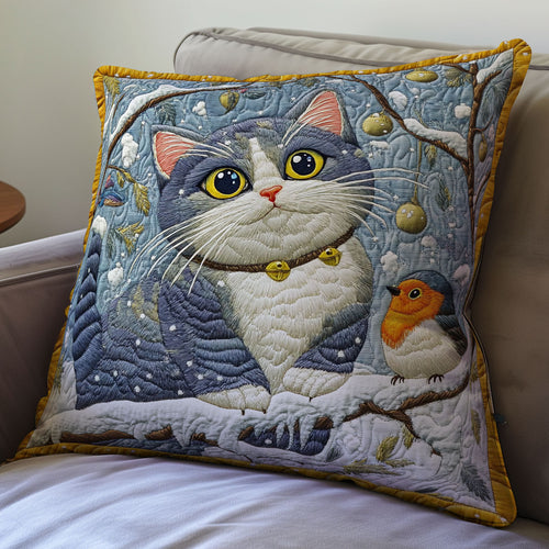Cat Snow WX2001124CL Quilt Pillow Case
