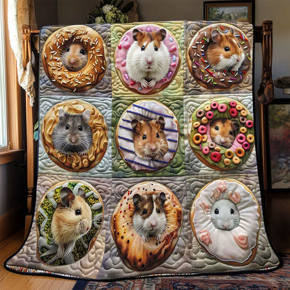Donut Pillow Hamsters WP2008017CL Quilt
