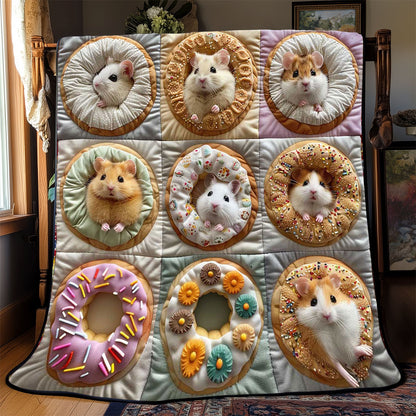 Donuts Hamster Collection WP2008018CL Quilt