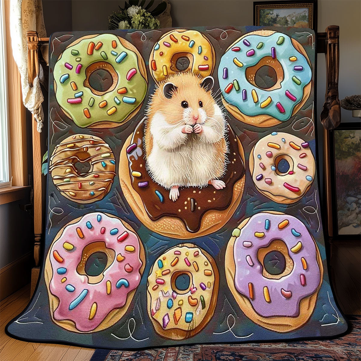 Donuts Hamster WP2008019CL Quilt