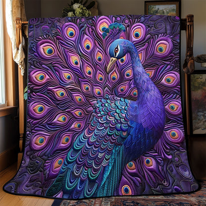 Epic Purple Peacock WP2108015CL Quilt