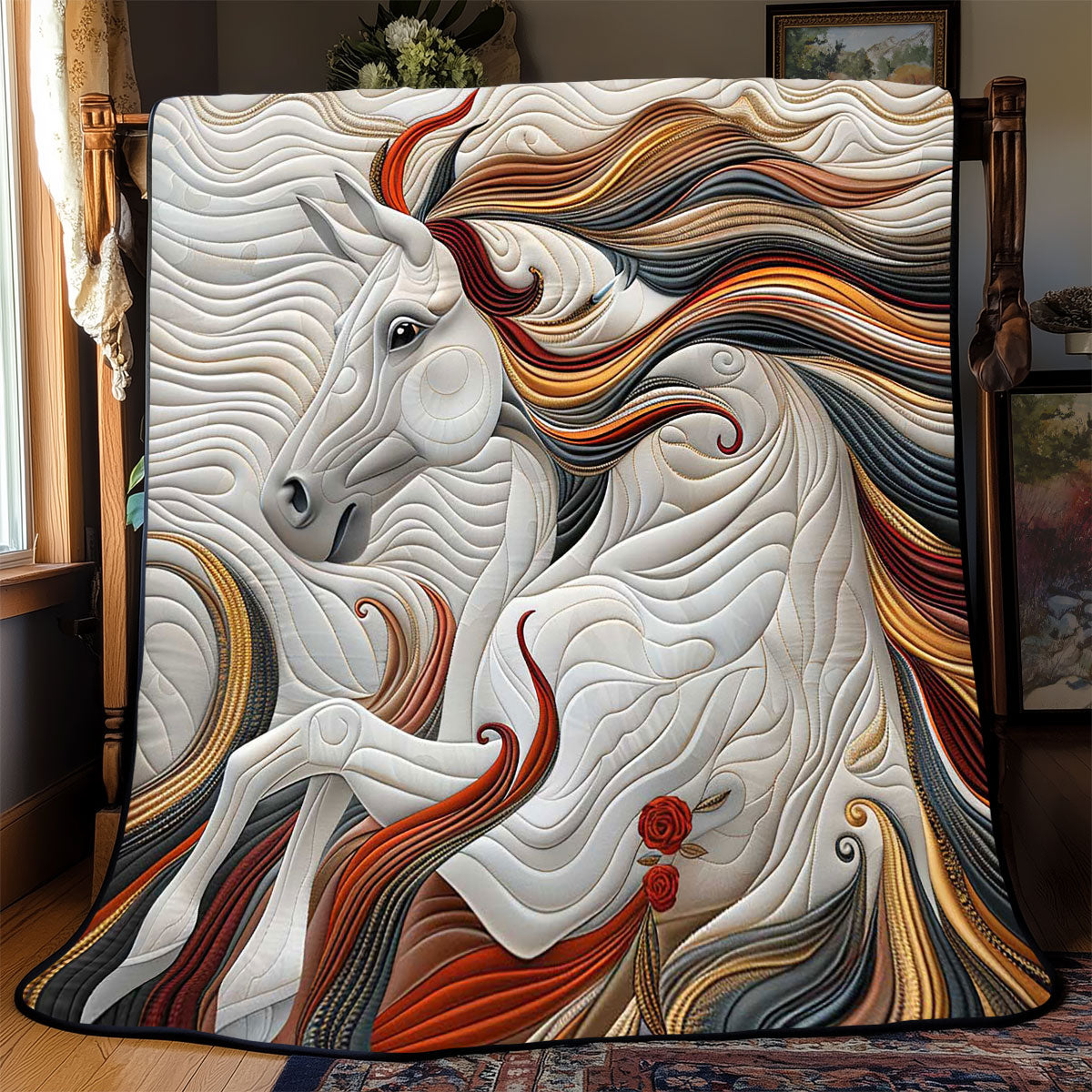 Fire Spirit Horse WP2108018CL Quilt