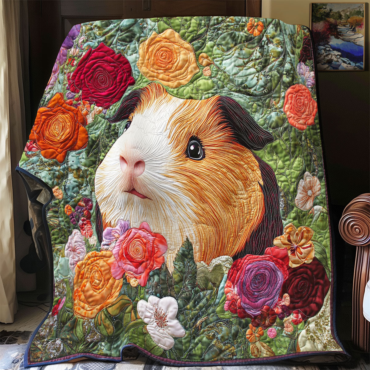 Hedgehog Floral WX0303084CL Quilt