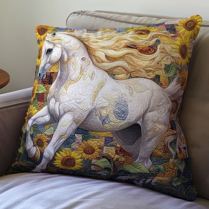Horse Sunflower WX2001151CL Quilt Pillow Case