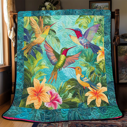 Hummingbird Tropical Forest WP2008033CL Quilt