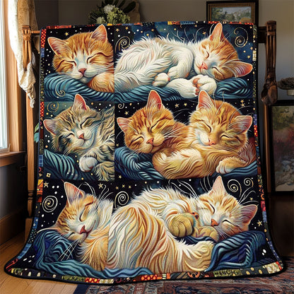 Moon Star Cute Cat WP2008039CL Quilt