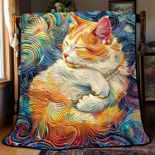 Nightsky Orange Cat WP2008041CL Quilt