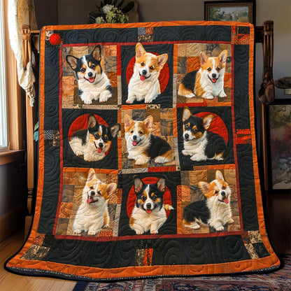 Puppy Corgi Collection WP2008044CL Quilt