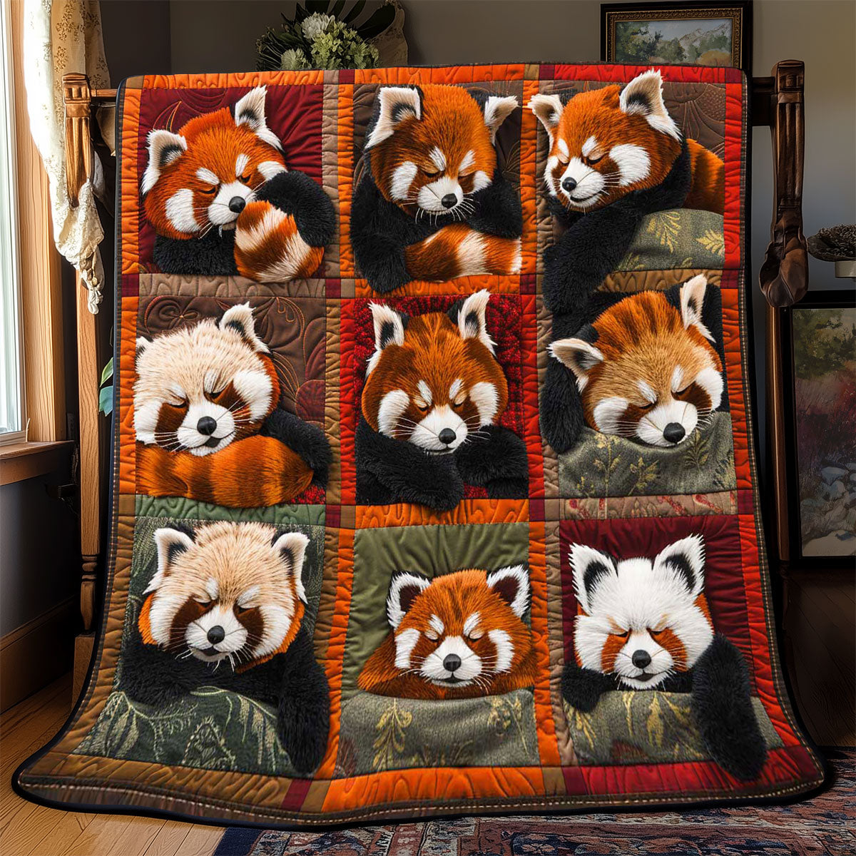 Red Panda Collection WP2108032CL Quilt