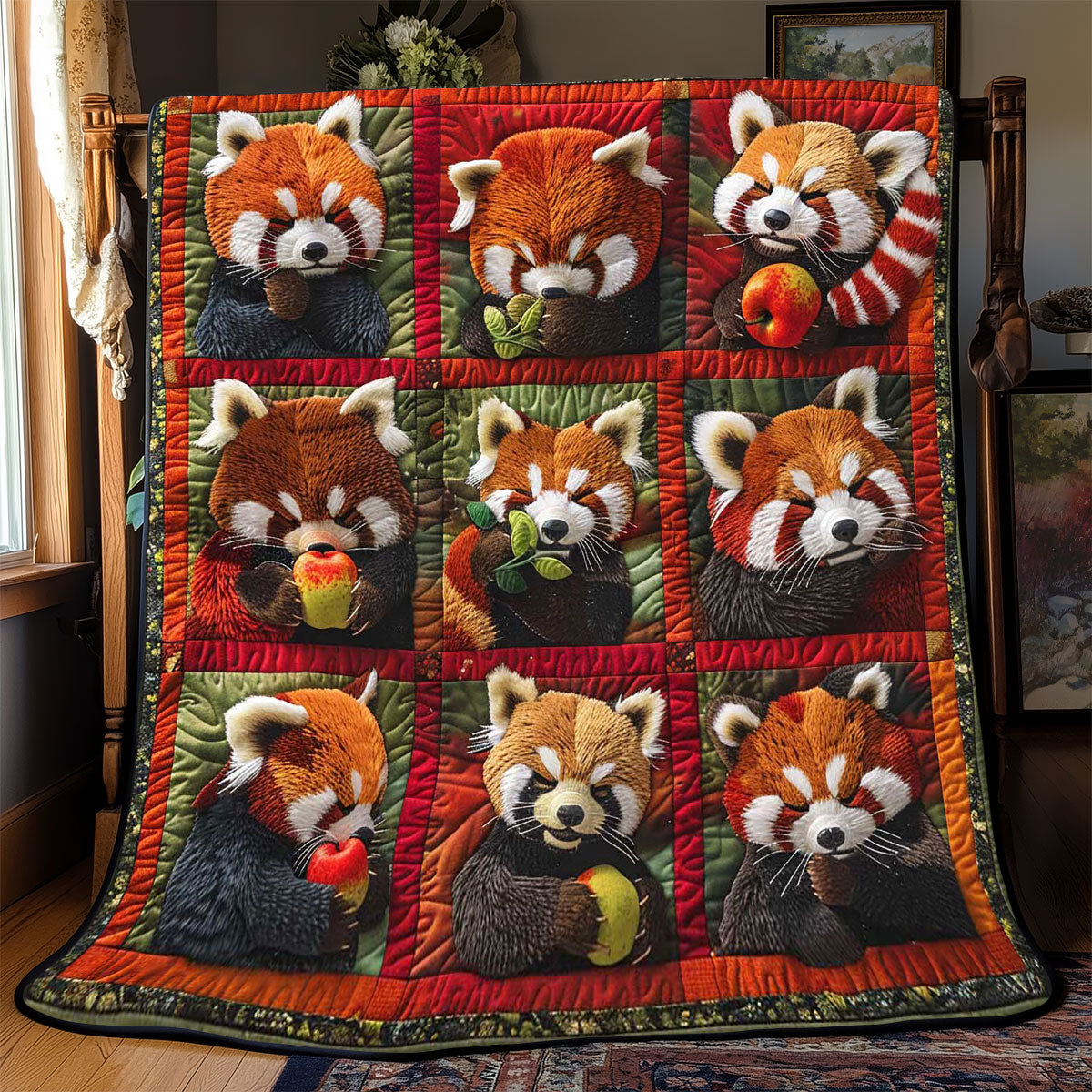 Red Panda Snack WP2108035CL Quilt