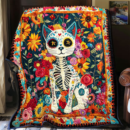 Skull Day Of The Dead WX0303098CL Quilt