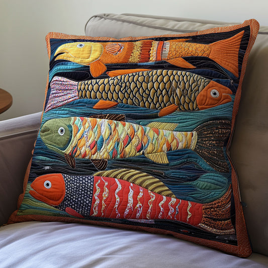 Vibrant Fish WX2001166CL Quilt Pillow Case