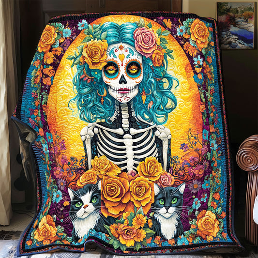 Woman Day Of The Dead WX1601098CL Quilt