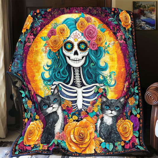 Woman Day Of The Dead WX1601096CL Quilt