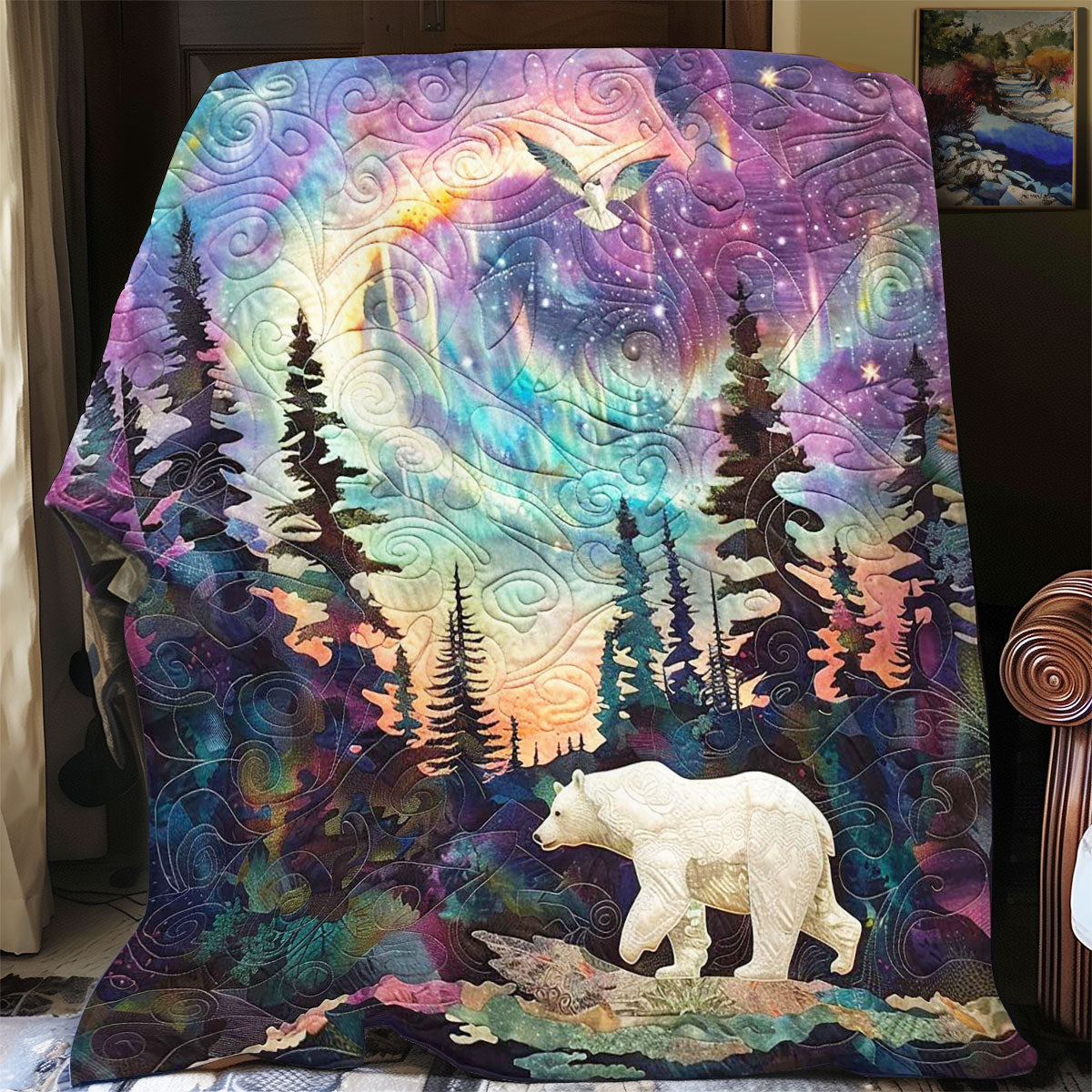 Aurora White Bear WP1508001CL Quilt