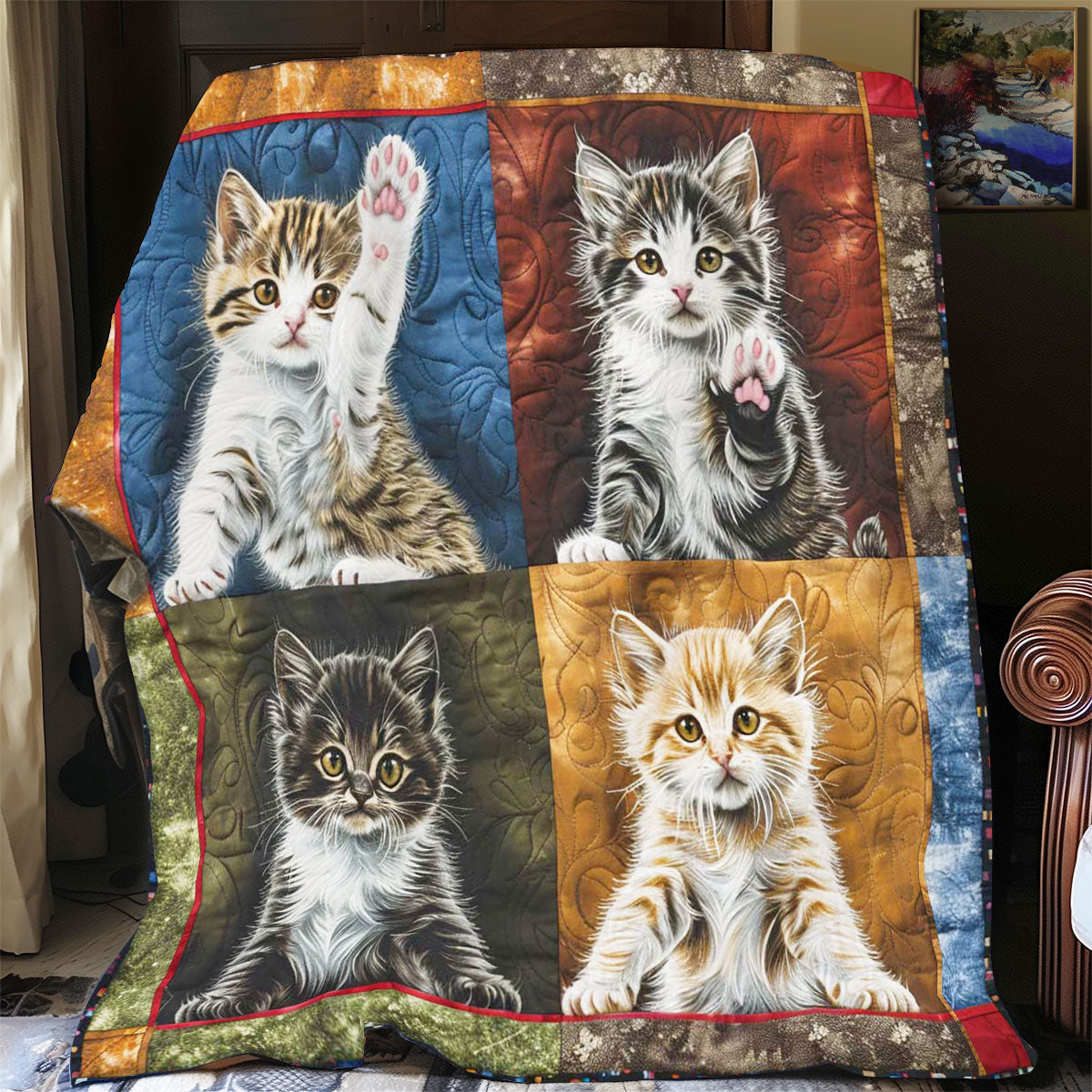 Cat Collection Welcome WP1308049CL Quilt