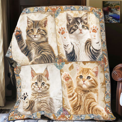 Cat Paw Portrait WP1308052CL Quilt