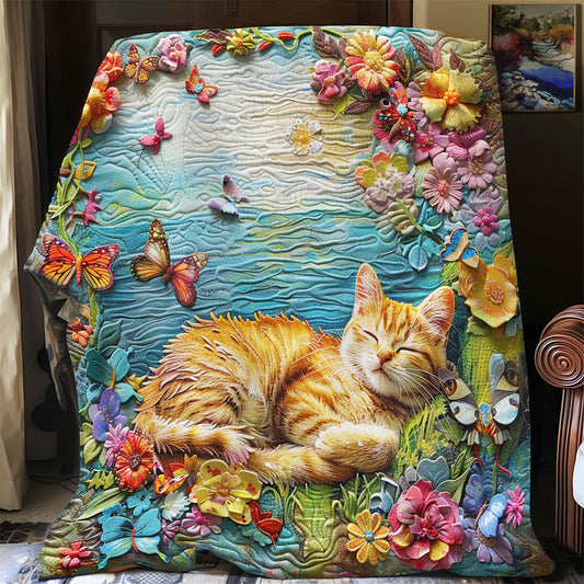 Cat Sleep Peacefully WP2108012CL Quilt