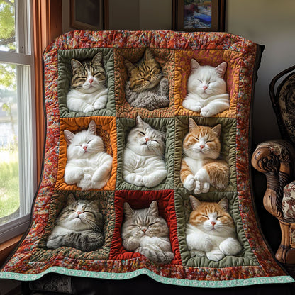 Cat Tucks Paw WP0409005CL Quilt