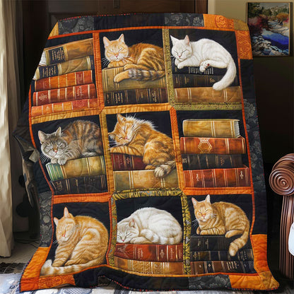 Cats Bookshelf WP2008008CL Quilt