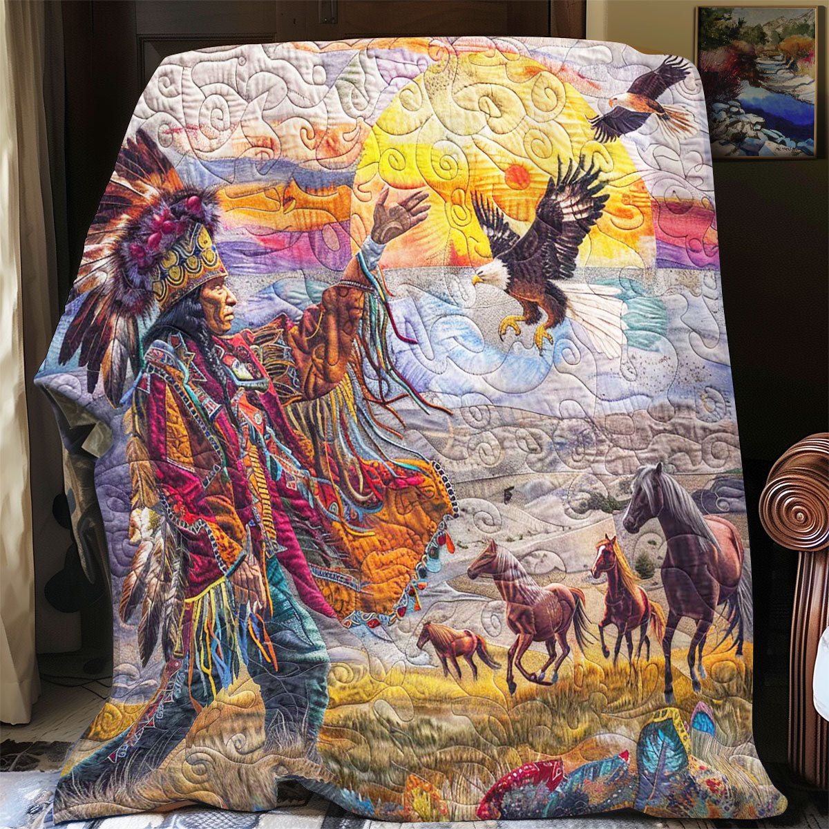 Chief Native American WP1508004CL Quilt