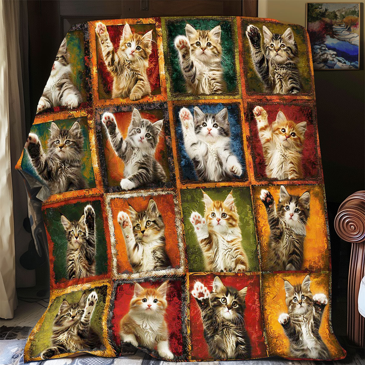 Collection Playing Cat WP1308046CL Quilt