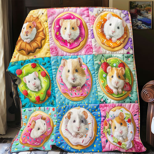 Colorful Donuts Hamster WP2008011CL Quilt