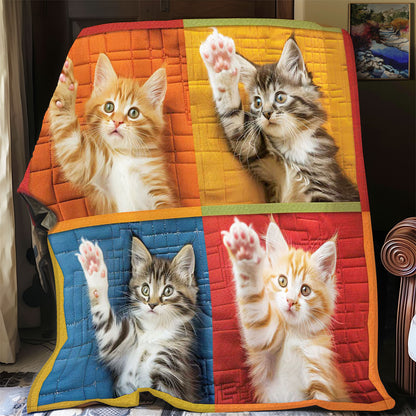Colorful Kitten Paw WP1308053CL Quilt