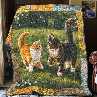 Couple Dating Cat WP1408006CL Quilt