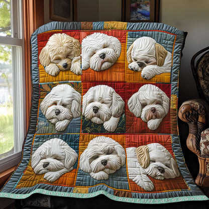 Cozy Bichon WP3008036CL Quilt