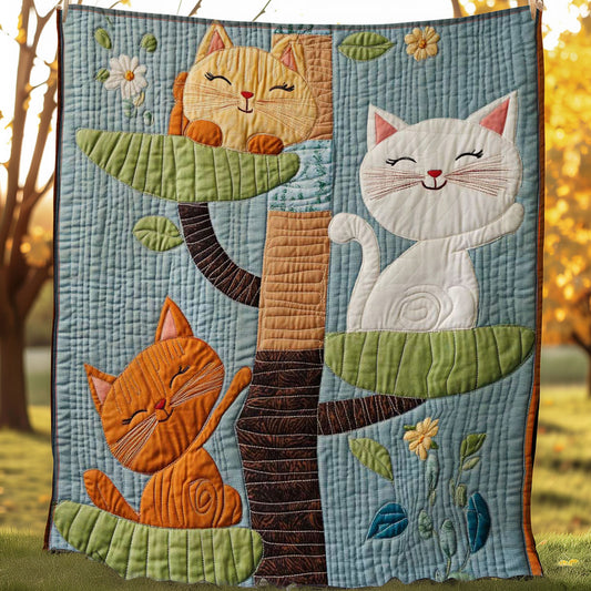 Cute Cat Tree WP0608016CL Quilt