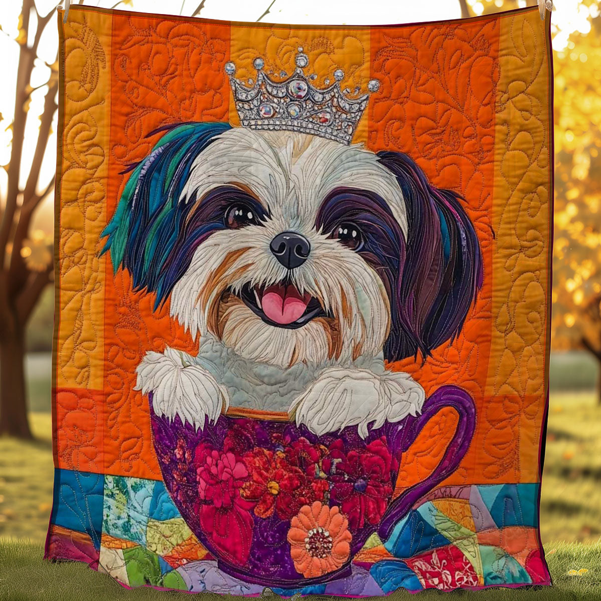 Cute Shih Tzu WP0508005CL Quilt