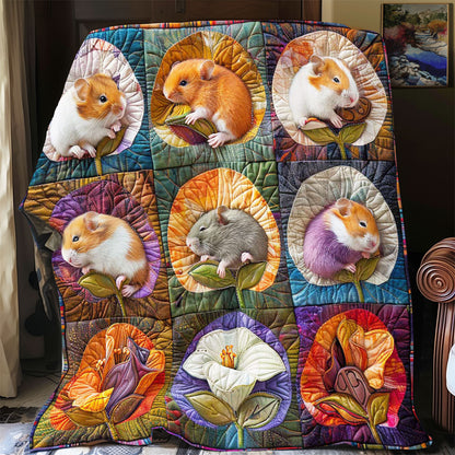 Cute Sleeping Hamster WP2008015CL Quilt