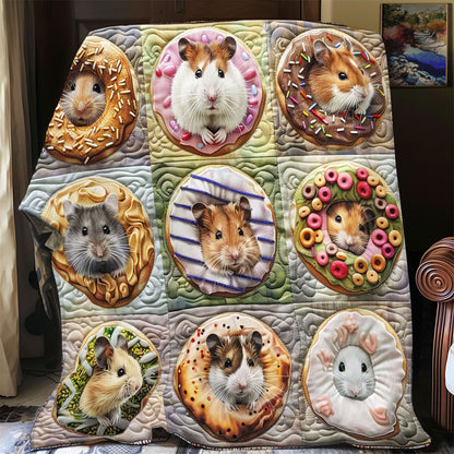 Donut Pillow Hamsters WP2008017CL Quilt