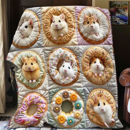 Donuts Hamster Collection WP2008018CL Quilt