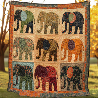 Elephant Collection Patchwork WP0208016CL Quilt
