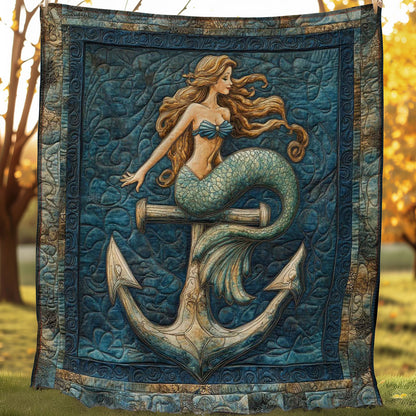 Emerald Anchor Mermaid WP0208004CL Quilt