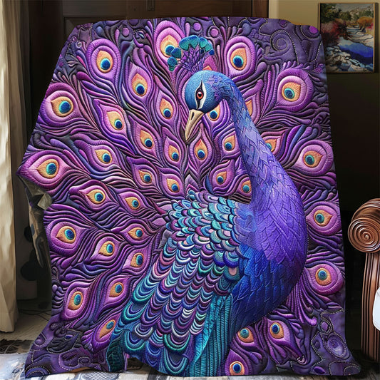 Epic Purple Peacock WP2108015CL Quilt