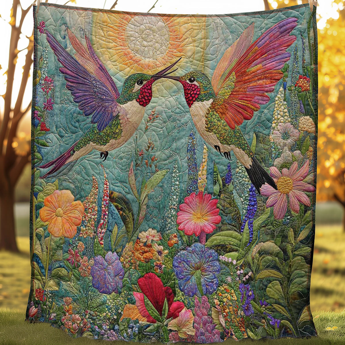 Fighting Tropical Hummingbird WP0608021CL Quilt