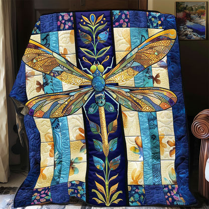 Flower Dragonfly WP2108046CL Quilt