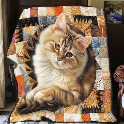 Fluffy Cat WP1408007CL Quilt