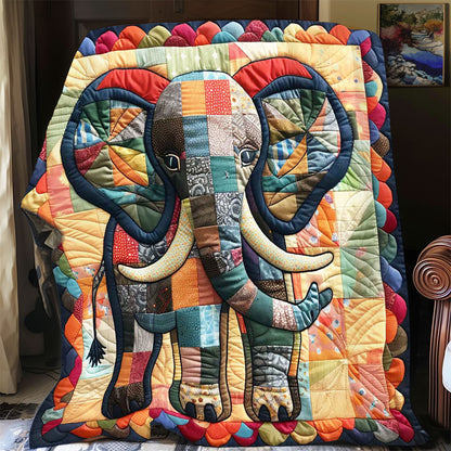 Funny Elephant Patchwork WP2108020CL Quilt