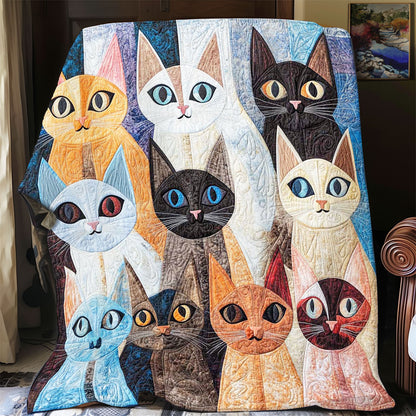 Funny Siamese Cat Collection WP0108051CL Quilt