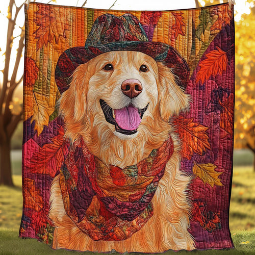 Golden Retreiver Autumn Vibe WP0208020CL Quilt