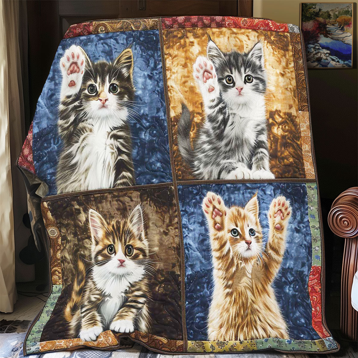 Hello Cat WP1308062CL Quilt